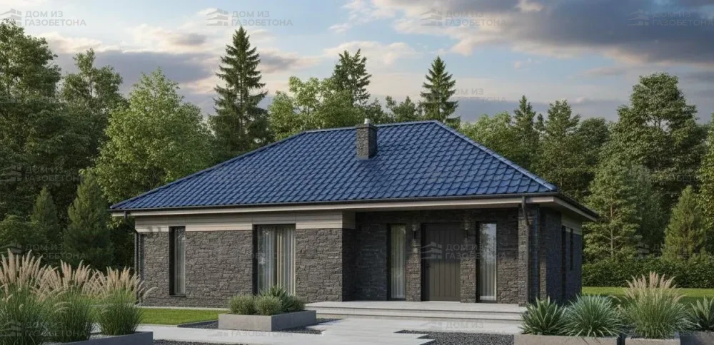 Проект Одноэтажный дом 15 на 11, 115 м2