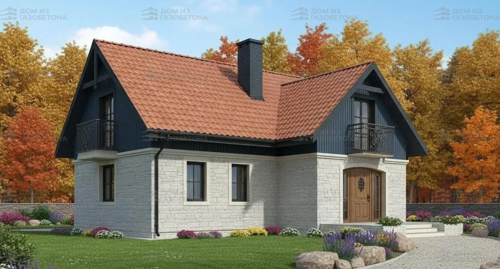 Проект Двухэтажный дом 15 на 13, 160 м2