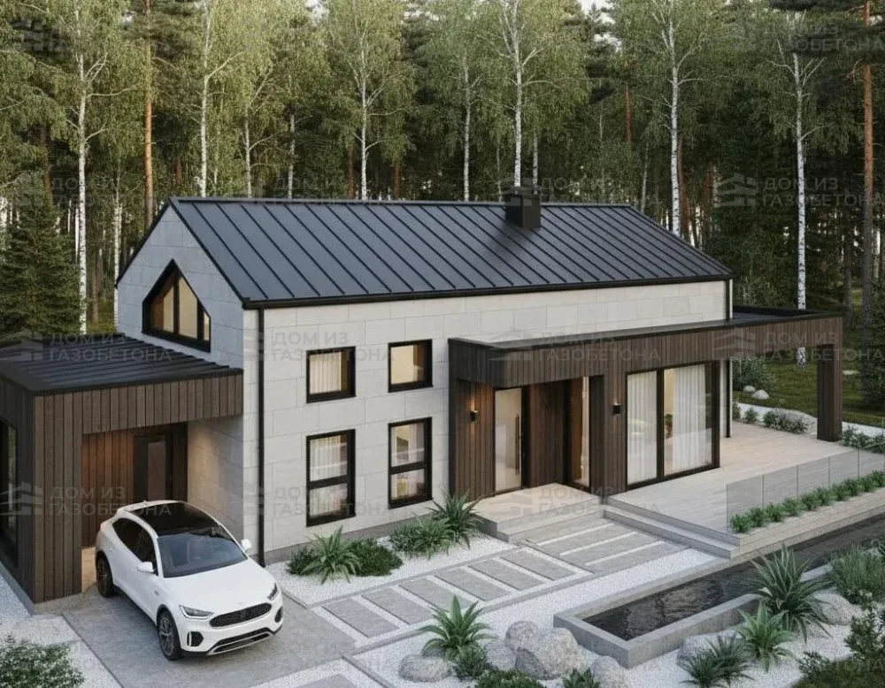 Проект Двухэтажный дом 13 на 9, 127 м2