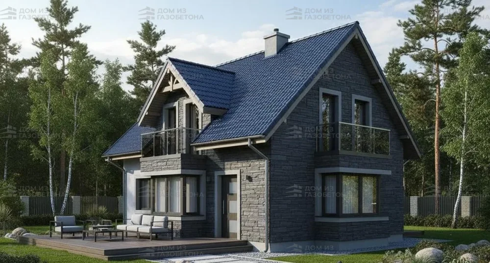 Проект Двухэтажный дом 14 на 12, 166 м2