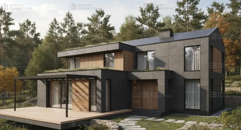 Проект Двухэтажный дом 16 на 15, 289 м2