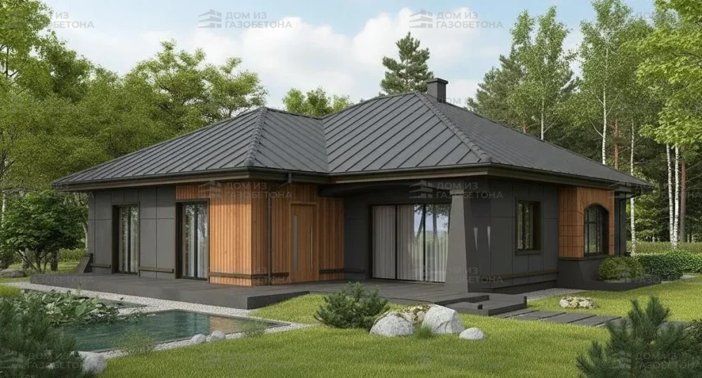 Проект Двухэтажный дом 16 на 18, 229 м2