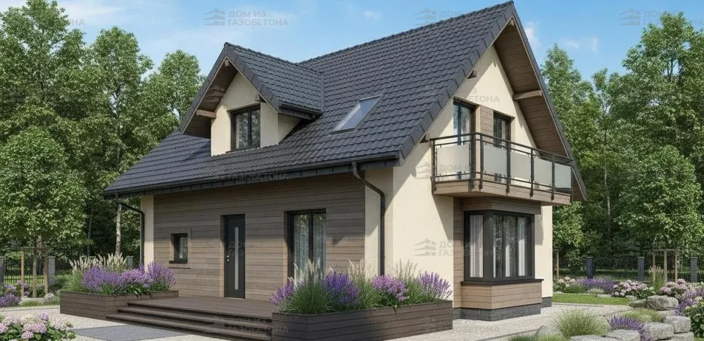 Проект Двухэтажный дом 12 на 9, 152 м2