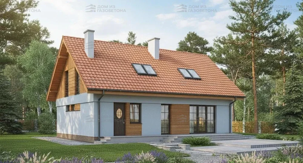 Проект Двухэтажный дом 13 на 9, 147 м2