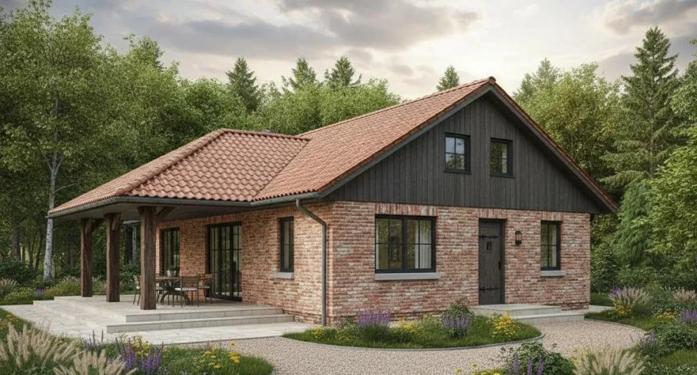 Проект Одноэтажный дом 14 на 14, 143 м2