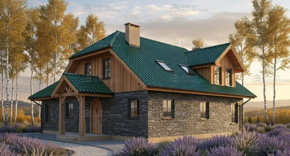 Проект Двухэтажный дом 13 на 16, 208 м2