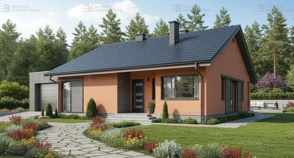 Проект Одноэтажный дом 15 на 13, 123 м2