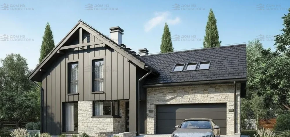 Проект Двухэтажный дом 16 на 11, 197 м2